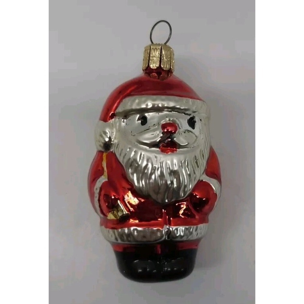 Mercury‎ Glass Ornament Santa Claus